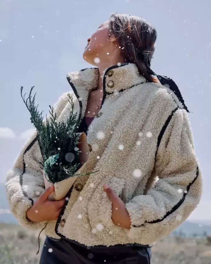 Jachetă Sherpa Jachetă Sherpa