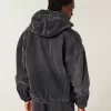 Jachetă skater din denim cu fermoar Jachetă skater din denim cu fermoar