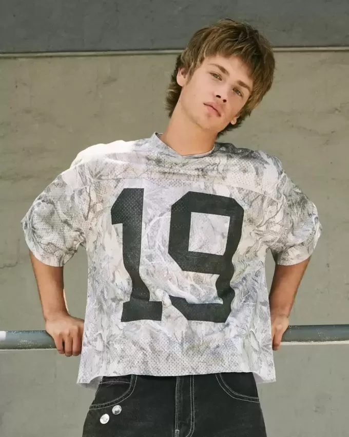 Jersey Camo cu grafic largi Jersey Camo cu grafic largi