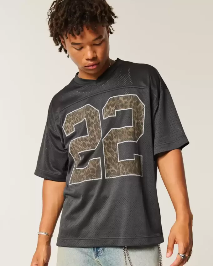 Jersey grafic cu model largi Jersey grafic cu model largi
