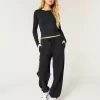 Joggeri largi din lână Joggeri largi din lână