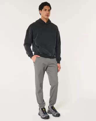 Joggeri relaxați din twill