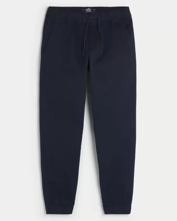 Joggeri relaxați din twill Joggeri relaxați din twill