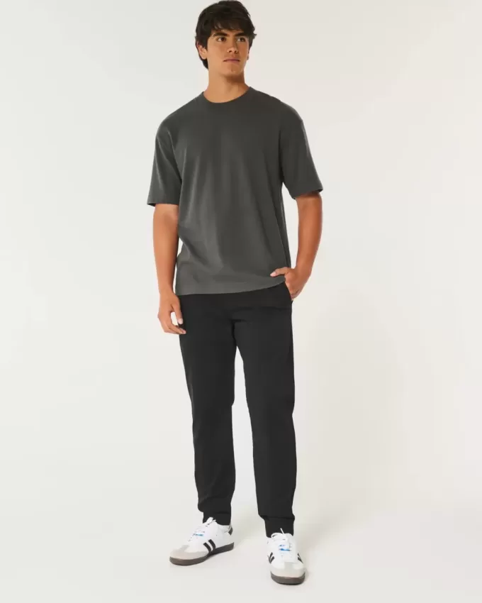 Joggeri relaxați din twill Joggeri relaxați din twill