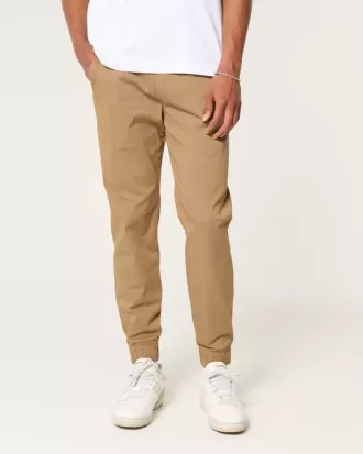 Joggeri relaxați din twill