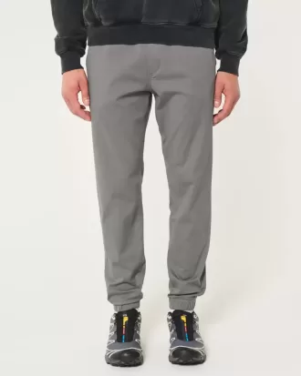 Joggeri relaxați din twill