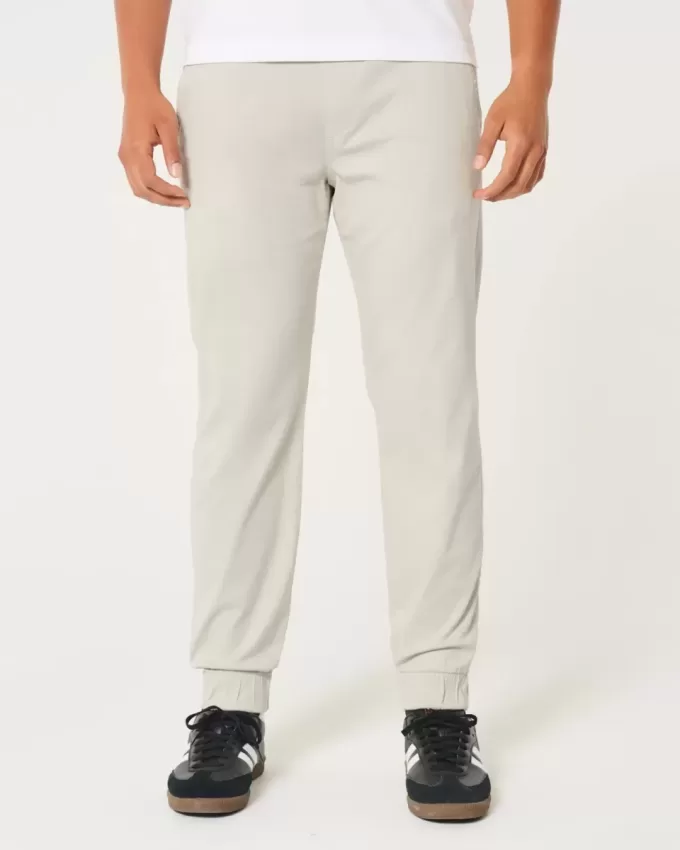 Joggeri relaxați din twill Joggeri relaxați din twill