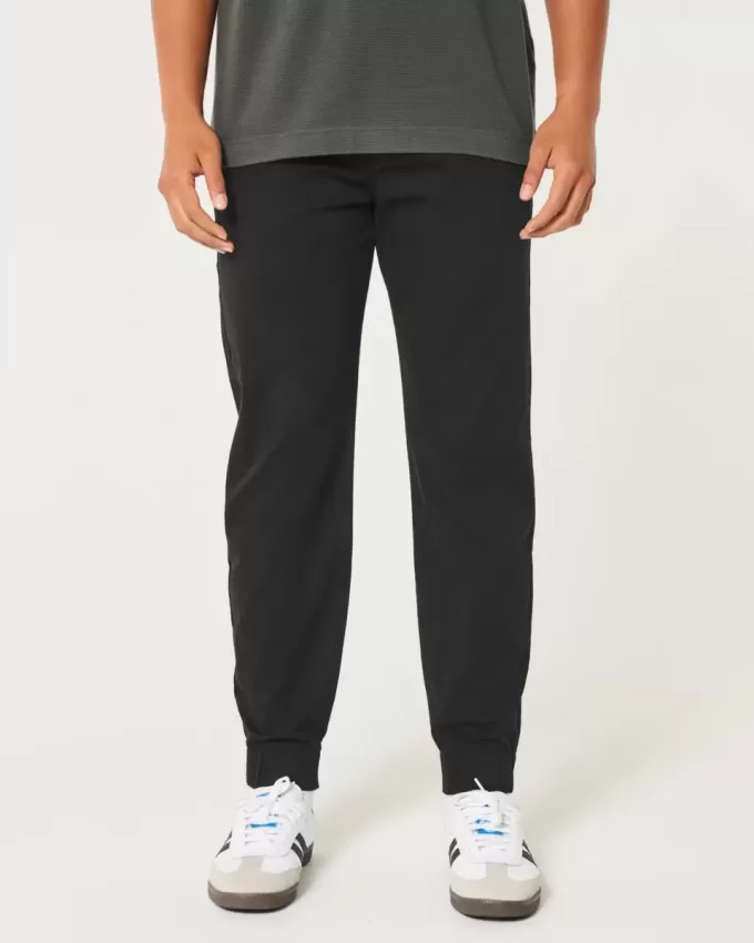 Joggeri relaxați din twill Joggeri relaxați din twill