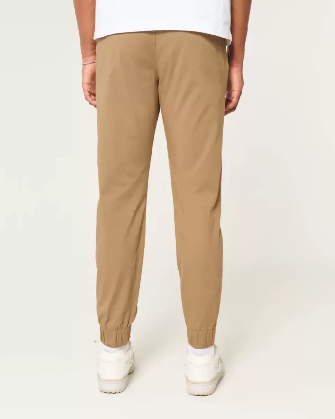 Joggeri relaxați din twill