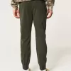 Joggeri relaxați din twill Joggeri relaxați din twill