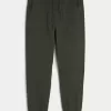 Joggeri relaxați din twill Joggeri relaxați din twill