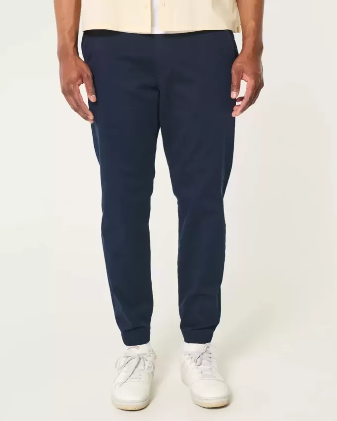 Joggeri relaxați din twill Joggeri relaxați din twill