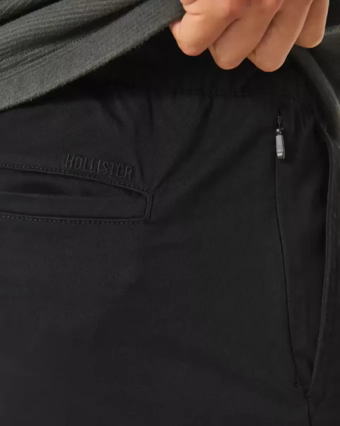 Joggeri relaxați din twill Joggeri relaxați din twill