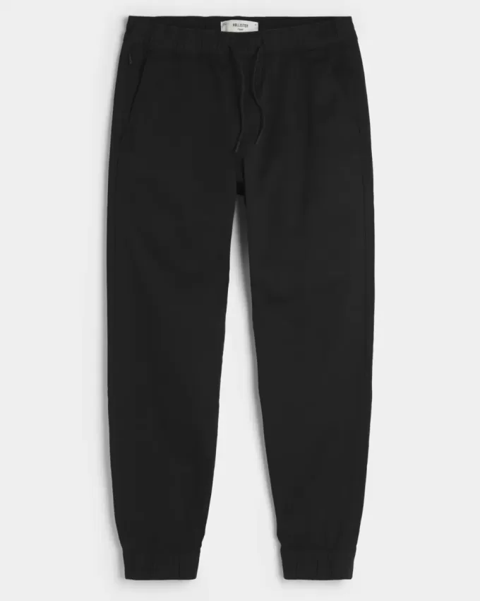 Joggeri relaxați din twill Joggeri relaxați din twill