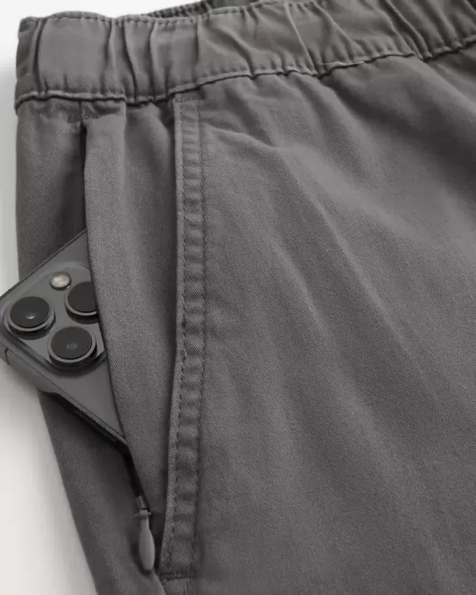 Joggeri relaxați din twill Joggeri relaxați din twill