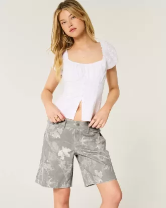 Jort baggy Camo cu talie joasa