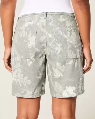 Jort baggy Camo cu talie joasa si curbat