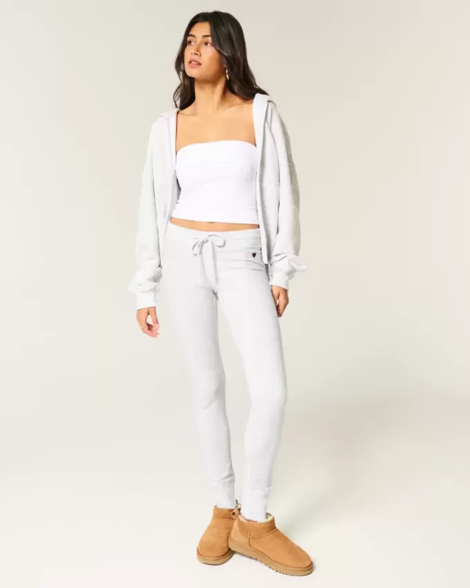 Leggings din lână cu grafică inimă Leggings din lână cu grafică inimă