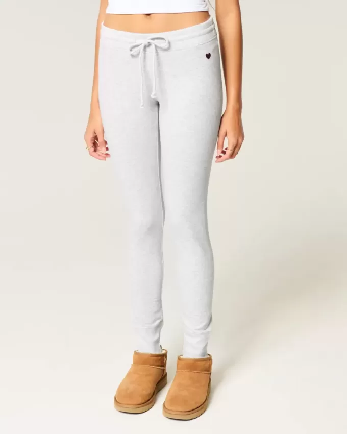 Leggings din lână cu grafică inimă Leggings din lână cu grafică inimă