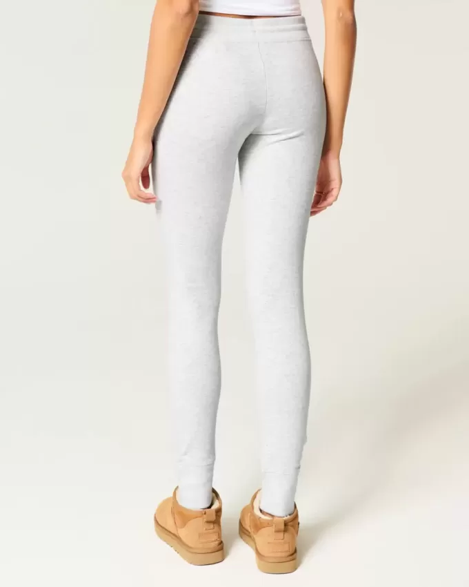 Leggings din lână cu grafică inimă Leggings din lână cu grafică inimă