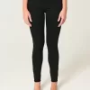 Leggings negri cu talie mare