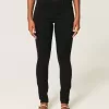 Leggings negri cu talie mare