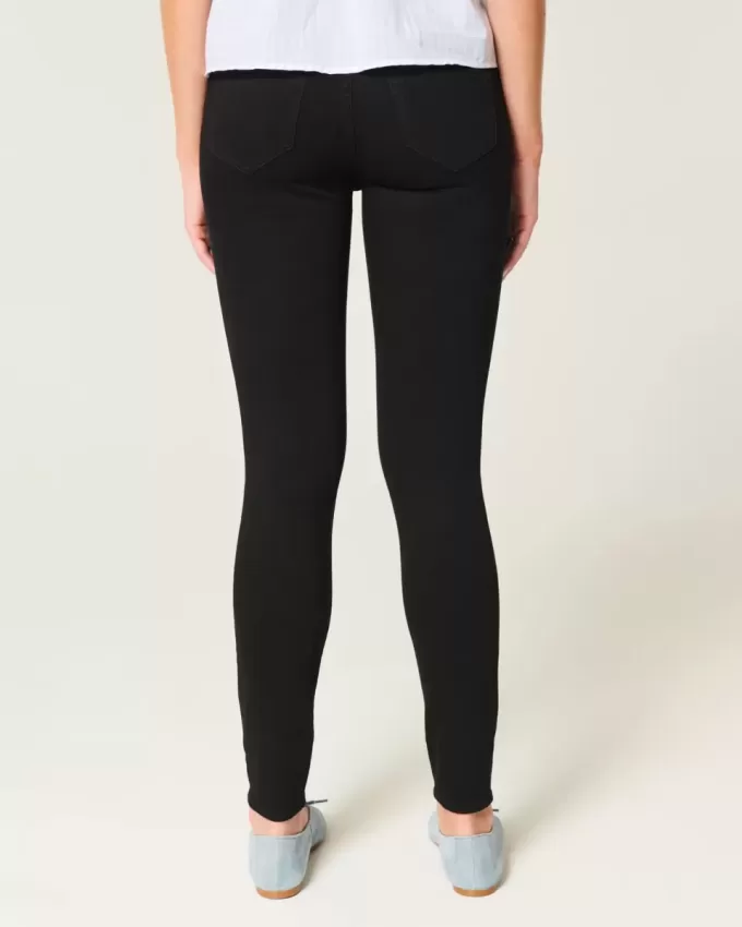 Leggings negri cu talie mare