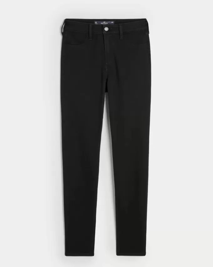 Leggings negri cu talie mare