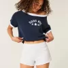 Mini pantaloni scurți din lână cu dungi laterale Mini pantaloni scurți din lână cu dungi laterale