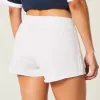 Mini pantaloni scurți din lână cu dungi laterale Mini pantaloni scurți din lână cu dungi laterale