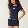 Mini pantaloni scurți din lână grafică cu fundă Mini pantaloni scurți din lână grafică cu fundă