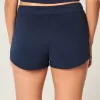 Mini pantaloni scurți din lână grafică cu fundă Mini pantaloni scurți din lână grafică cu fundă
