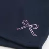 Mini pantaloni scurți din lână grafică cu fundă Mini pantaloni scurți din lână grafică cu fundă