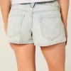 Mini pantaloni scurti din denim cu talie joasă Mini pantaloni scurti din denim cu talie joasă