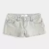 Mini pantaloni scurti din denim cu talie joasă Mini pantaloni scurti din denim cu talie joasă