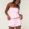 Mini pantaloni scurti din fleece grafic Heart Mini pantaloni scurti din fleece grafic Heart