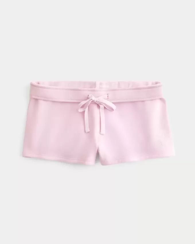 Mini pantaloni scurti din fleece grafic Heart Mini pantaloni scurti din fleece grafic Heart