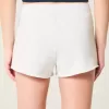 Mini pantaloni scurti din lână Number Graphic Mini pantaloni scurti din lână Number Graphic