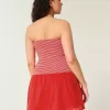 Mini-rochie fără bretele, țesătă din tricot, cu talie căzută Mini-rochie fără bretele, țesătă din tricot, cu talie căzută