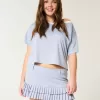 Mini-short cu micro-pliuri Mini-short cu micro-pliuri