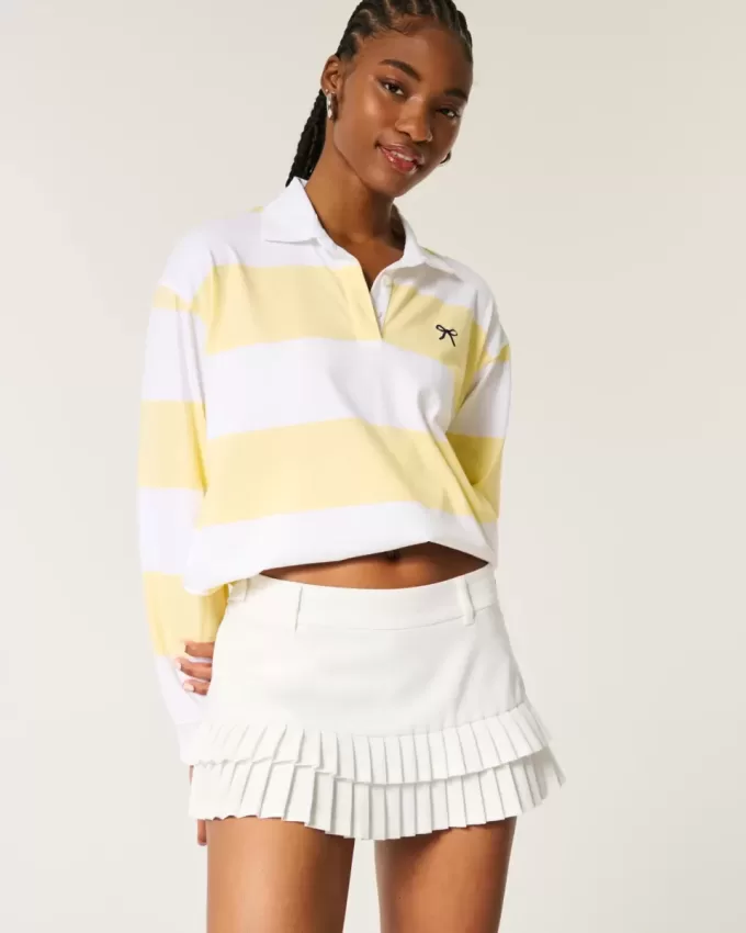 Mini-short cu micro-pliuri Mini-short cu micro-pliuri