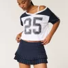 Mini-short cu micro-pliuri Mini-short cu micro-pliuri