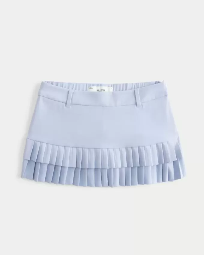 Mini-short cu micro-pliuri Mini-short cu micro-pliuri