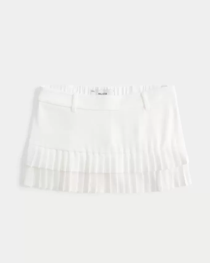Mini-short cu micro-pliuri Mini-short cu micro-pliuri