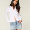 Mini-short din denim cu împrejmuire Mini-short din denim cu împrejmuire