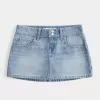 Mini-short din denim cu împrejmuire Mini-short din denim cu împrejmuire