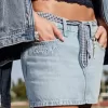 Mini-short din denim din clasa ’26 cu talie joasă Mini-short din denim din clasa ’26 cu talie joasă