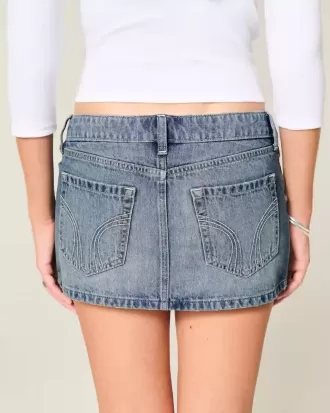 Mini-short din Denim Micro