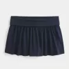Mini-short pliat din tricot Mini-short pliat din tricot