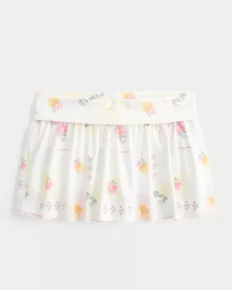 Mini-short pliat din tricot